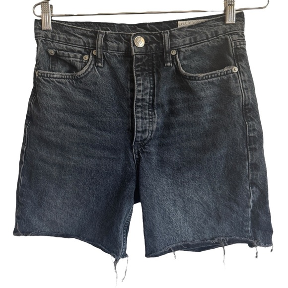 Rag & Bone Alex High-Rise Cut-Off Shorts, Size 27 - Picture 1 of 10